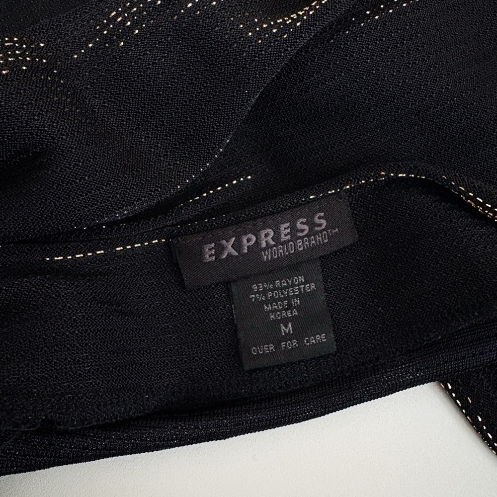 Vintage Express Sheer Top in Black & Gold - Picture 8 of 9